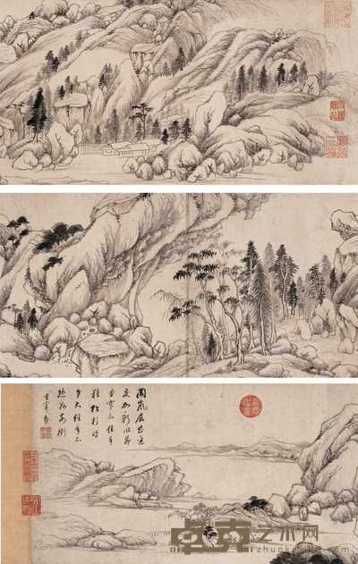 董其昌 山水 卷 26×145.5cm